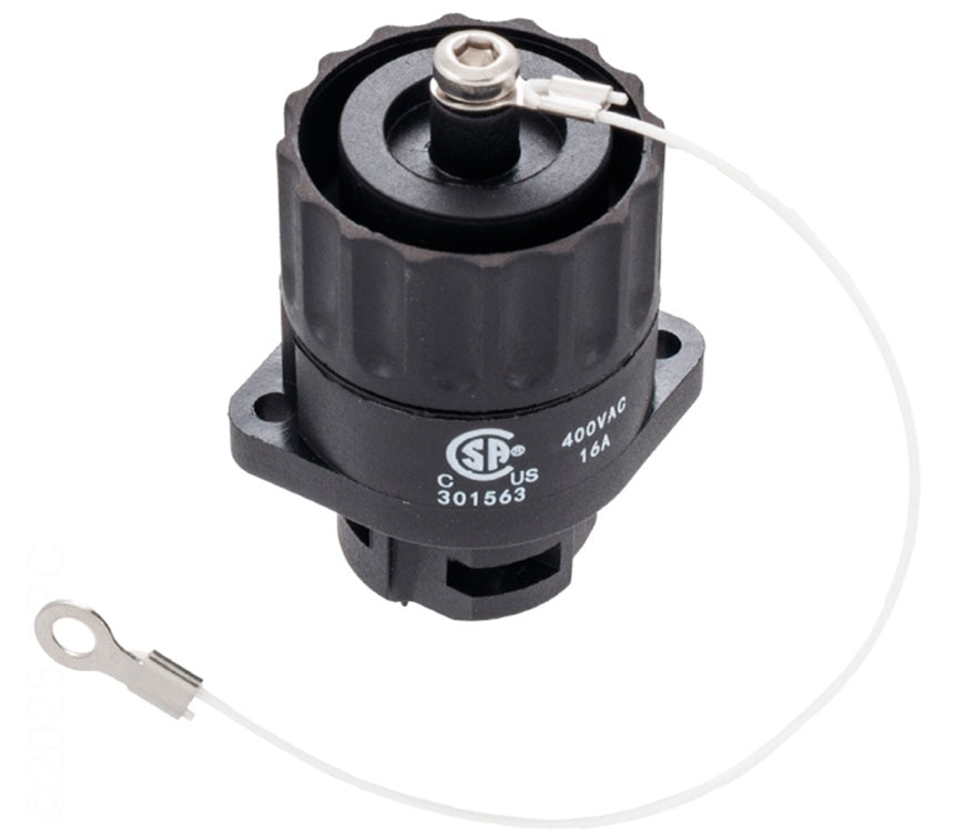 Maytronics Dolphin™ 5020011 Black Amphenol Socket For Power Supply, For use with Dolphin™ Robotic Pool Cleaners