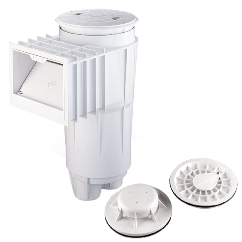 Pentair Water Pool and Spa Inc PVC Concrete Skimmer with Fv 2"S White Bermuda - 506308