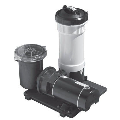 Waterway™ TWM 520-4030 100 SqFt Cartridge Filter System with 3' NEMA Cord and Trap 0.75HP