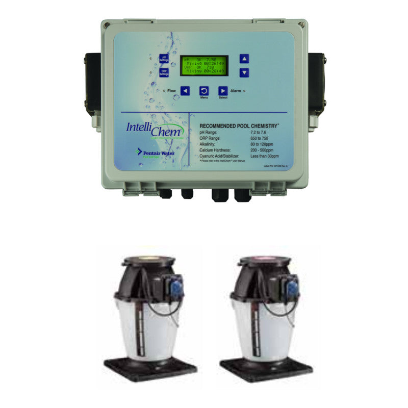 Pentair Intellichem - Chemical Controller With Acid & Chlorine Tanks & Pumps - 522622