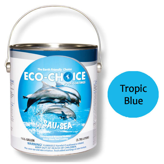 SAU-SEA Semi-Gloss Rubber Tropic Blue - 5 Gallons - 5ECSGRTB