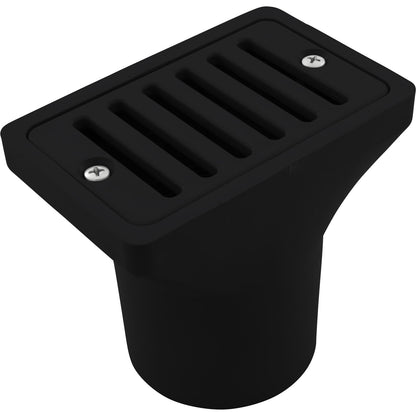 Waterway Gutter/ Deck Drain 2"x4" Black - 640-2901