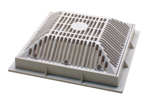 Waterway 9" x 9" VGB Grate Only, Square, White