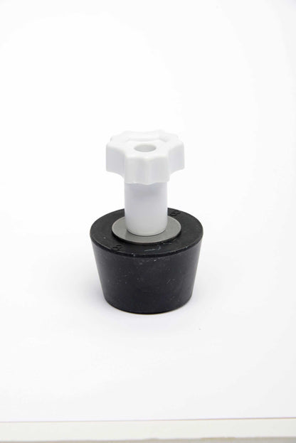 Aladdin Rubber Winter Plug #8 w/ White Easy Grip Knob for 1-1/2" Pipe