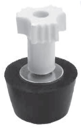 Aladdin Rubber Winter Plug #9 w/ White Easy Grip Knob for 1-1/2" Pipe