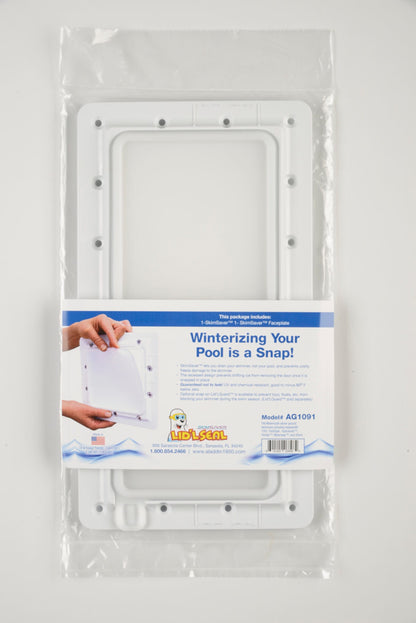 Aladdin SkimSaver Winterizing FacePlate & Lid' L Seal for Wide Mouth Skimmers, Above Ground | AG1091
