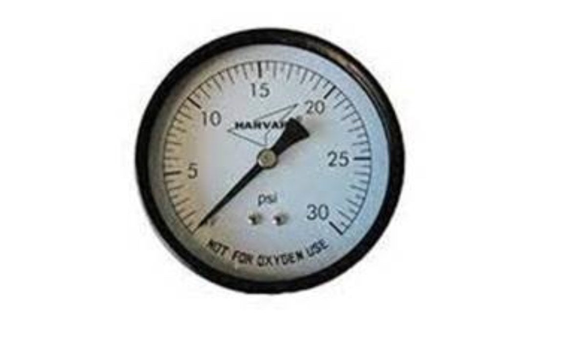 American Granby Back Mount Press Gauge 30 PSI 1/4" - IPPG302-4B