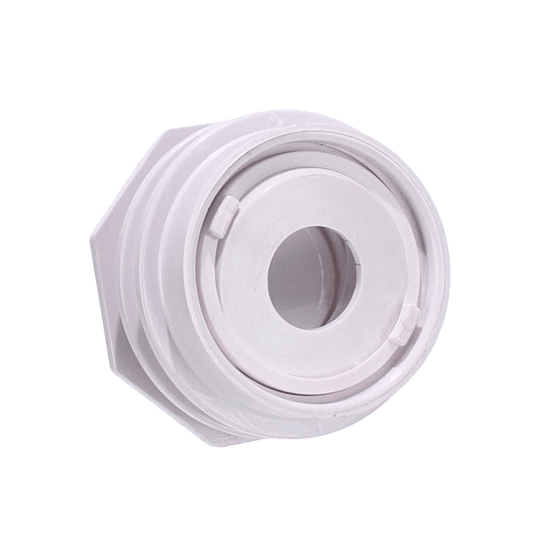 AquaStar Pool Products Flush Mount Return Fitting 1"S/1.5"SPG .75" Eye White - 301B