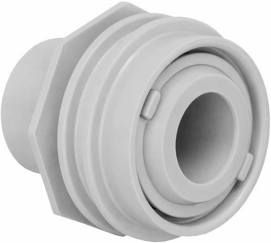 AquaStar Pool Products Flush-Mount Return Fitting 1"S/1.5"SPG 1" Eye Lt Gray - 303