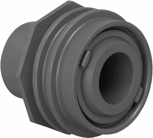 AquaStar Pool Products Flush-Mount Return Fitting 1"S/1.5"SPG 1" Eye Dk Gray - 305