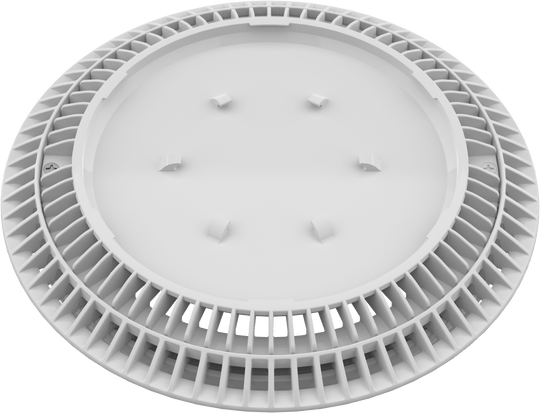 AquaStar 10" Round Color Choice Suction Outlet Cover with Screw Kit, White | CC10101