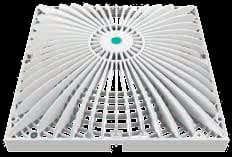 AquaStar 12" Square Retrofit MoFlow Suction Outlet Cover, White | R12MF101