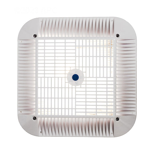 Aquastar 16" Square Anti-Entrapment Suction Outlet Cover For 12" Square Retrofits Or New Construction, White - 1216101