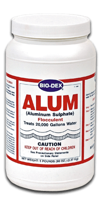 Bio-Dex Alum Sulfate 5 lb Bottle 6/Case | AL125