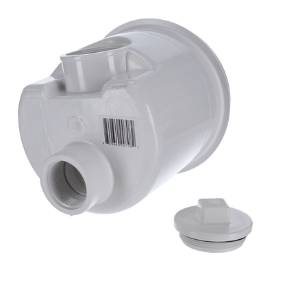 CMP Gunite Main Drains 2" FIP/ 1-1/2" FIP, Side/Bottom Port, Sump Only, White | 25520-000-000