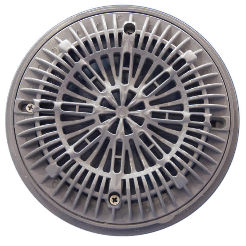 CMP Gunite Main Drain Frame; Galaxy Lid (Av);8" Gray  | 25531-001-000