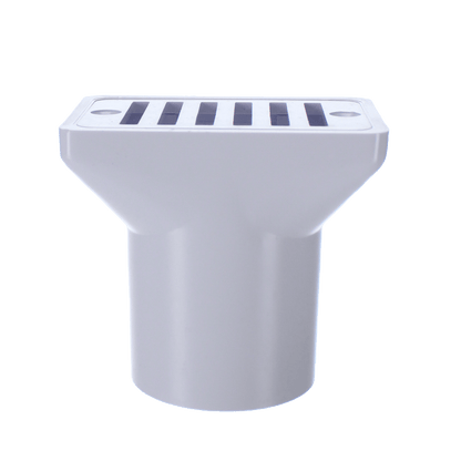 CMP Gutter Deck Drain White Fip X Soc , 2" X 2" | 25533-000-000
