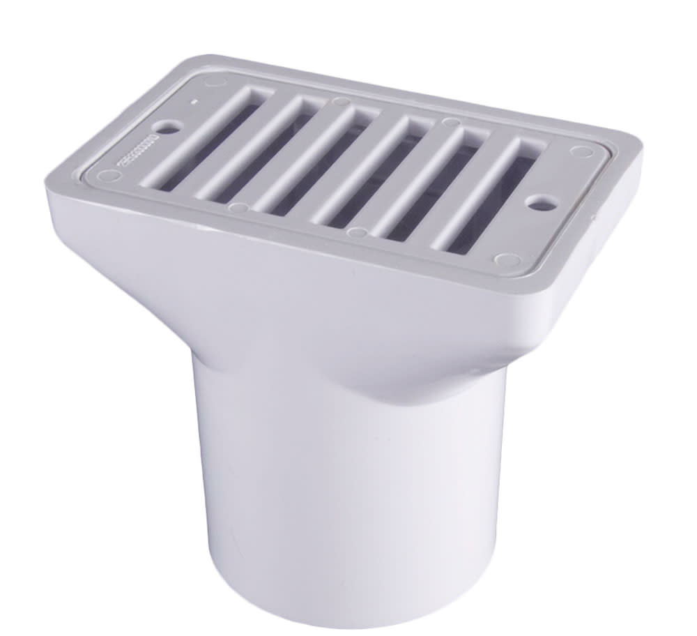 CMP Gutter Deck Drain Gray Fip X Soc , 2"