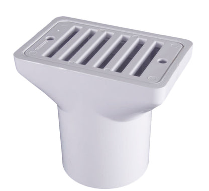 CMP Gutter Deck Drain Gray Fip X Soc , 2"