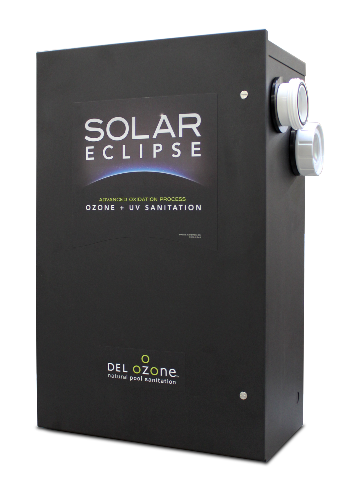 Del Ozone DEL AOP 50, 50,000 gallons, 240 VAC, 50 GPM, Inlet and Outlet 2” PVC Unions | SEC-110-26