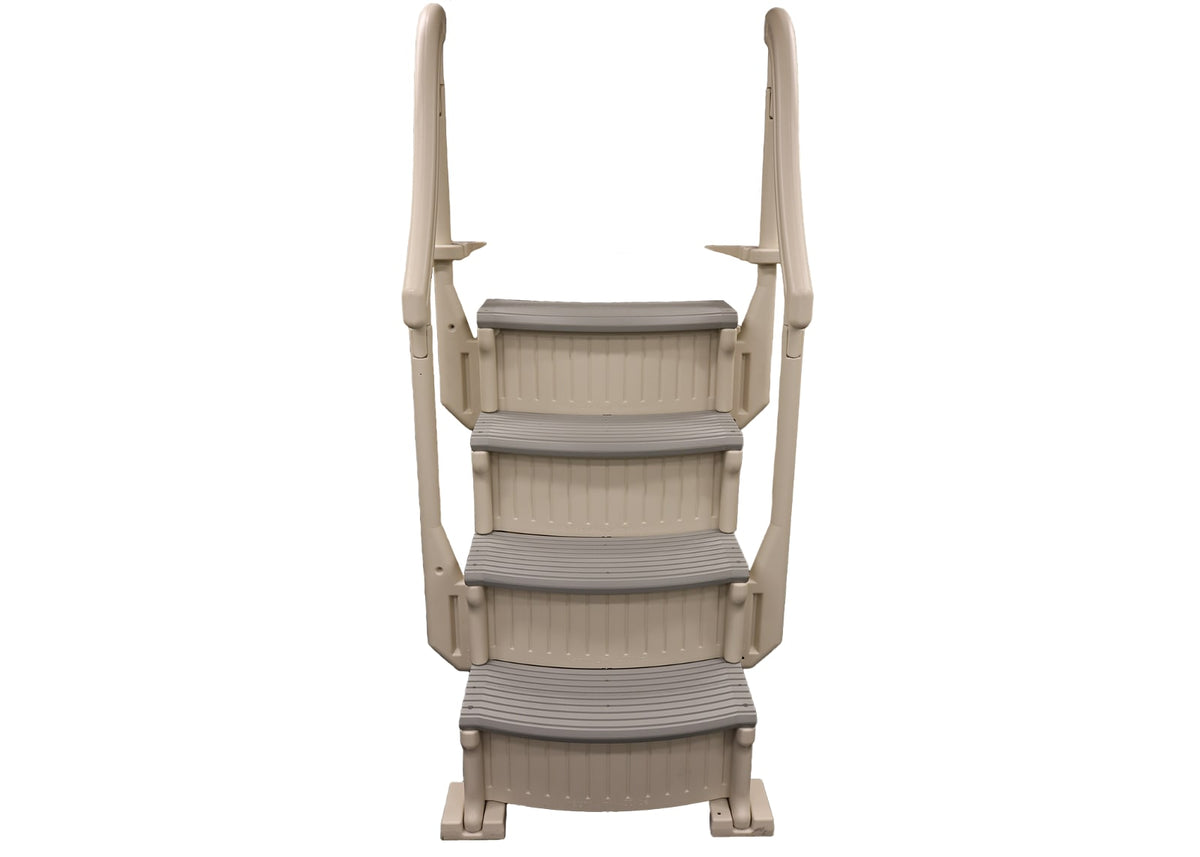 Confer Curve Base In-Pool 4 Step for A/G Pool, Beige | CCX-AG