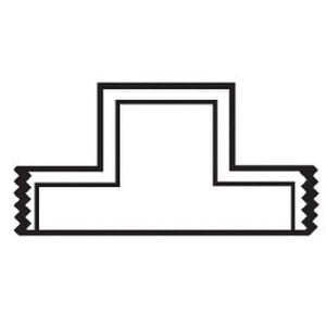Cleanout Plug, 6" MNPT White PVC Raised Nut