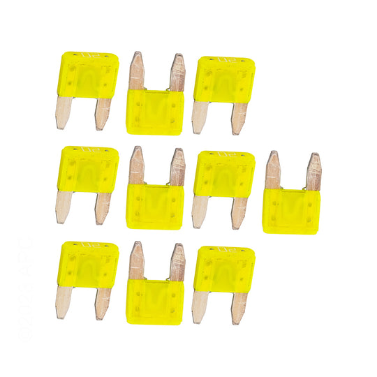 Hayward 20A Yellow Fuse Kit, 10/Pack | GLX-F20A-10PK