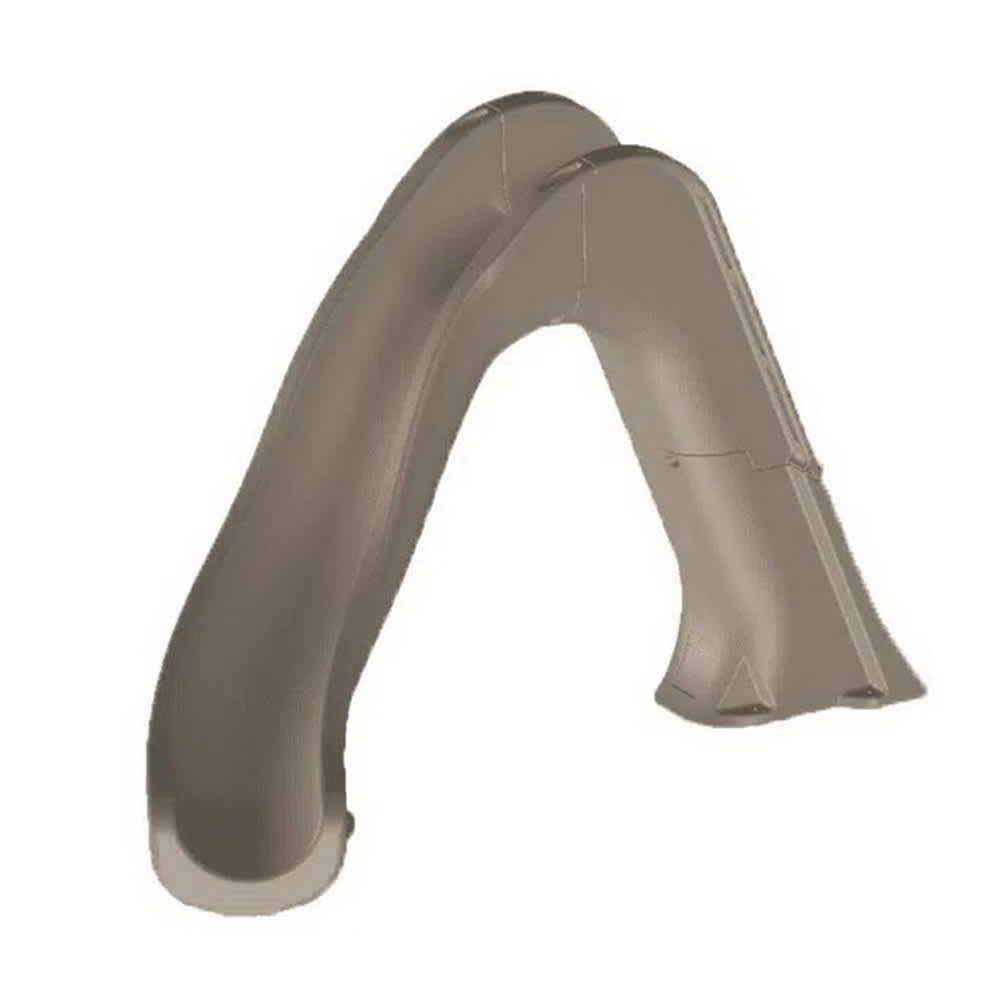 Global Tidal Wave Slide Left Turn Gray