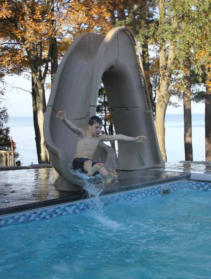 Global Tidal Wave Slide Right Turn Gray