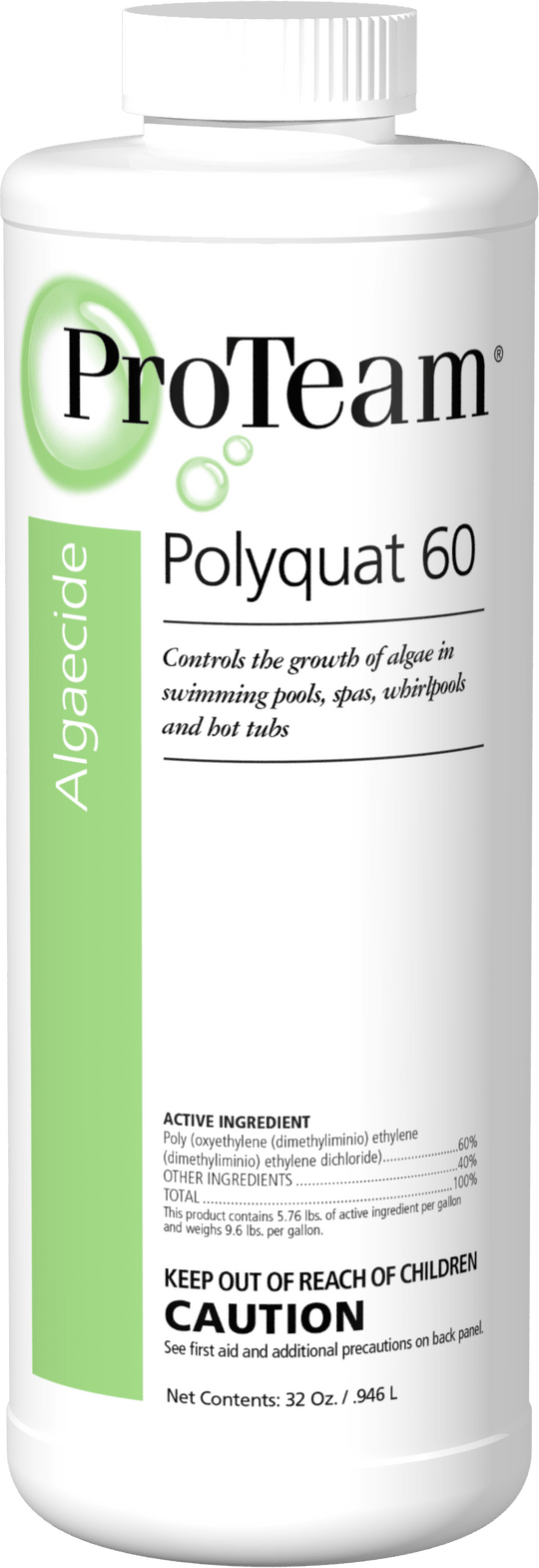 ProTeam Polyquat 60 Algaecide 32 fl oz Bottle 12/Case | C003098-CS20Q