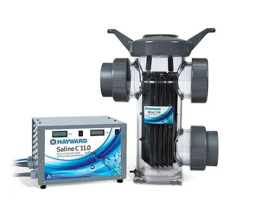 Hayward Saline C 11.0 Commercial Salt Chlorine Generator, 120 V, 50/60Hz, 10 Amp, Clear Plastic | HCSC110