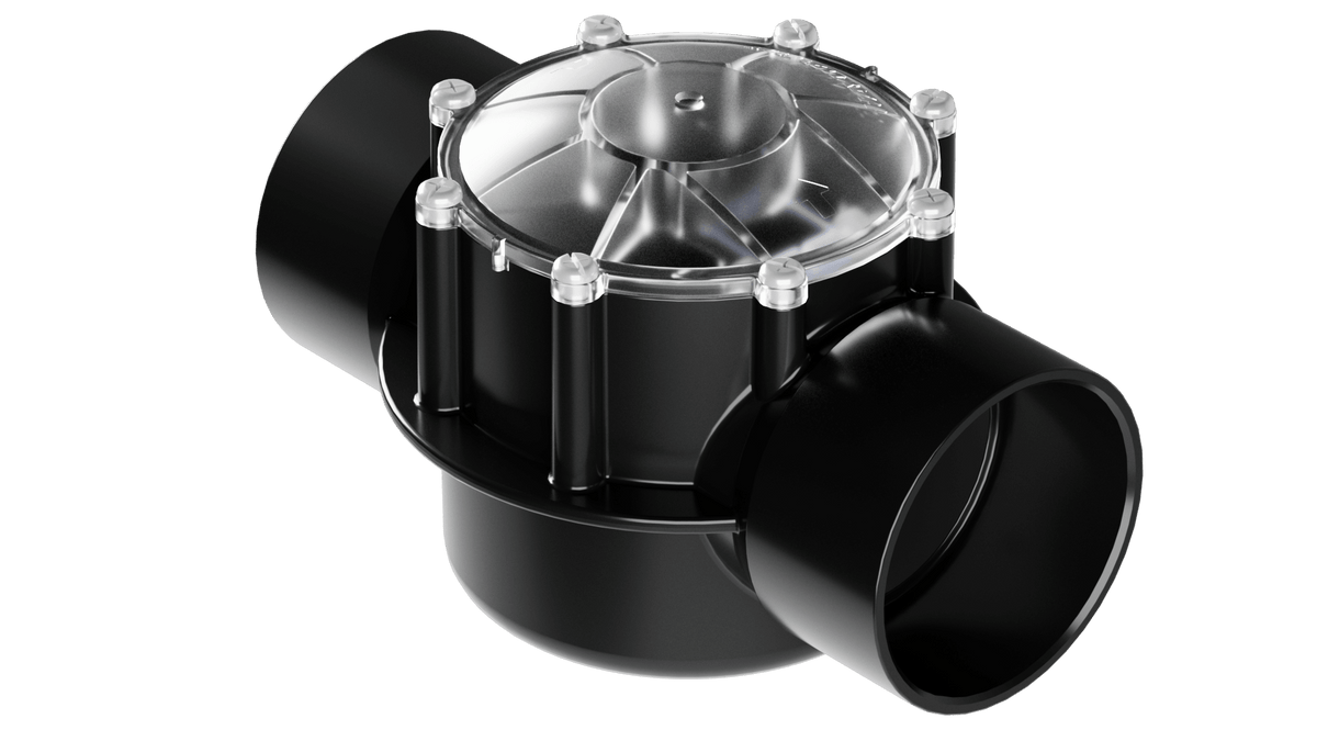 Hayward 2" X 2.5" PVC Check Valve, Dark Gray | PCV2S2DGR