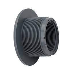 Hayward Receptacles Vacuum Fittings, 1-1/2" Socket, Dark Gray, Concrete | SP1022SDGR