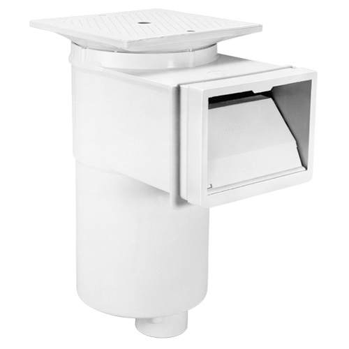 Hayward Vinyl/Fiberglass Auto-Skim Series Skimmer 1-1/2" FPT, Round Cover, White, Vinyl/Fiberglass | HPPSP10841R