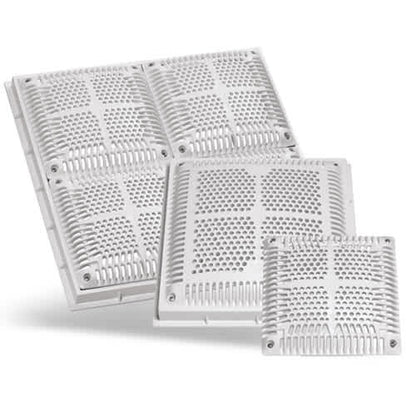 Hayward 12" x 12" High Flow Grate w/ Inner Frame | WGX1032BHF2