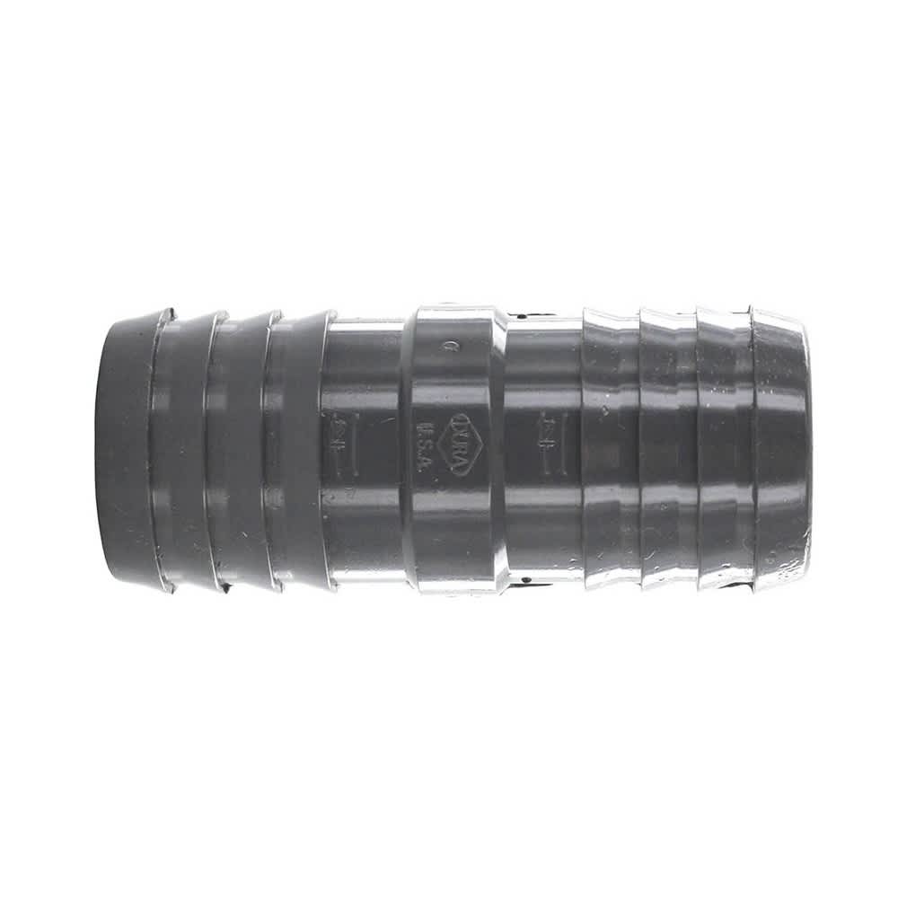 Coupling, 1-1/4" Insert Gray PVC