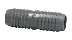 Coupling, 1-1/2" Insert Gray PVC