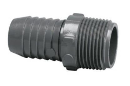 Insert Adapter, 2" Insert x MNPT Gray PVC Schedule 40