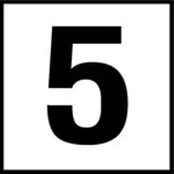 Inlays 5 (Number Only) Depth , 5 SR | C621050