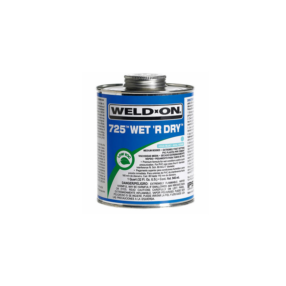 IPS PVC Cement 725 1/4 Pint 10850 Wet Or Dry | Ips725Pt