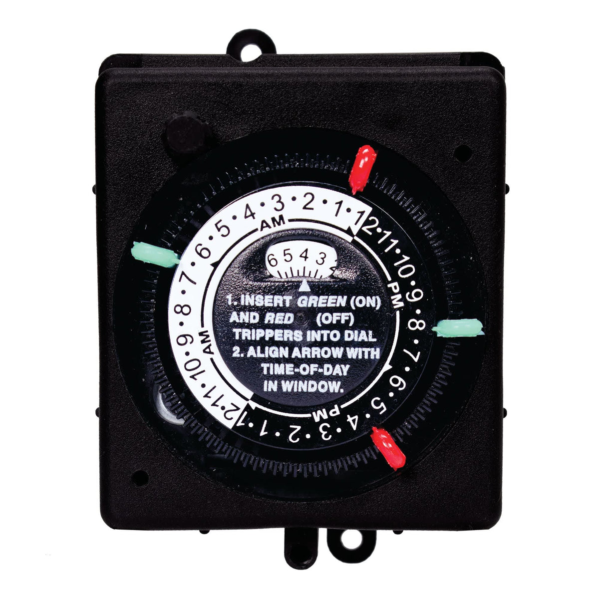 Intermatic Spst - 125V 24 Hr. Mechanical 2 On / 2 Off W/Mounting Ears  | PB913N84