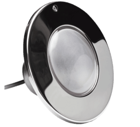J&J Electronics PureWhite LED Pool Fixture 500 W, 12 V, 50' Cord, Polished | 21030