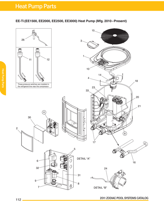 Jandy AE-Ti Heat Pump Fan Motor, 208/230 VAC | R3000701
