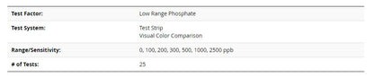Lamotte Insta-Test Low Range Phosphate Test Strips | 3021-G-6