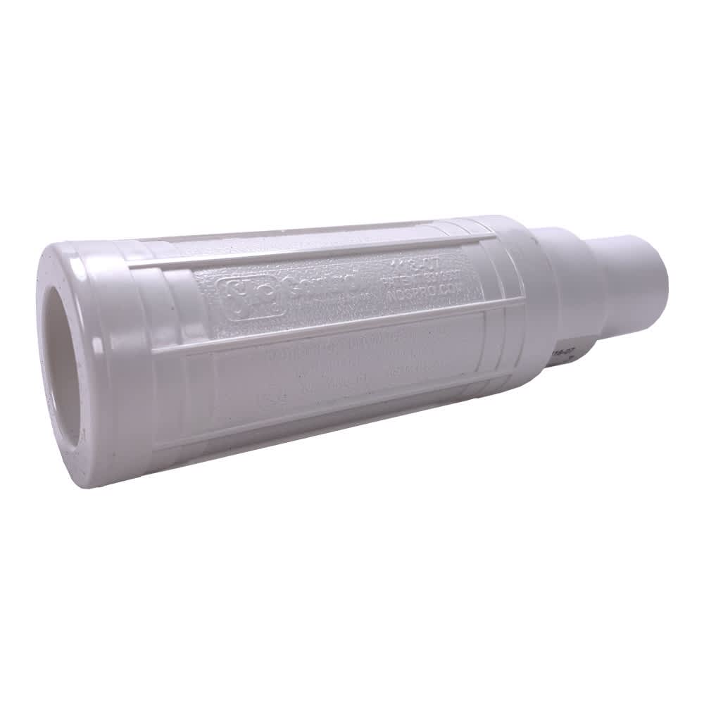 Repair Coupling, 3/4" Slip x Spigot White PVC Compact