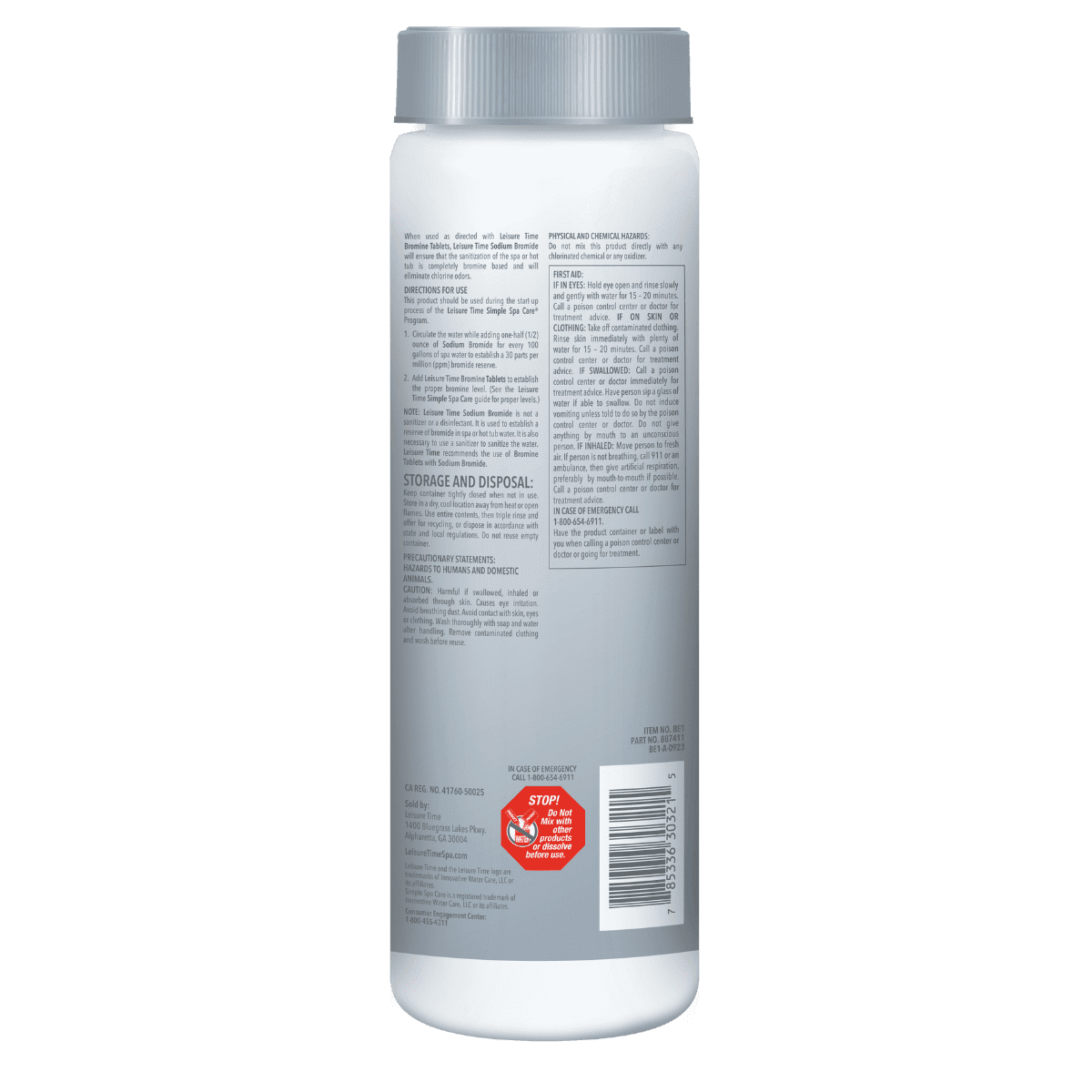 Leisure Time Spa Sodium Bromide Sanitizer, 1 lb Bottle | LT35