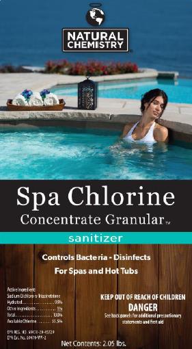 Natural Chemistry Spa Granular Chlorine Concentrate, 2 lb Bottle, 12/Case | 14221NCM