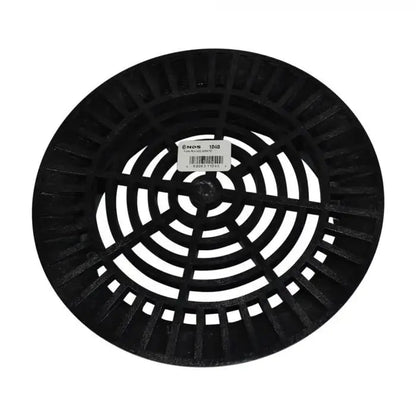 10" Round HDPE Black Flat Grate | NDS1040