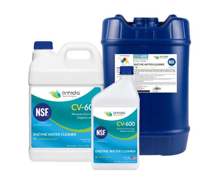 Orenda Cv-600 Enzyme Water Cleaner, 1 Gallon Bottle | Ore-50-134