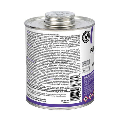 Oatey S.C.S Primer, 32 oz Metal Can Purple Low VOC